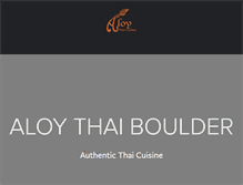 Tablet Screenshot of aloythai.com